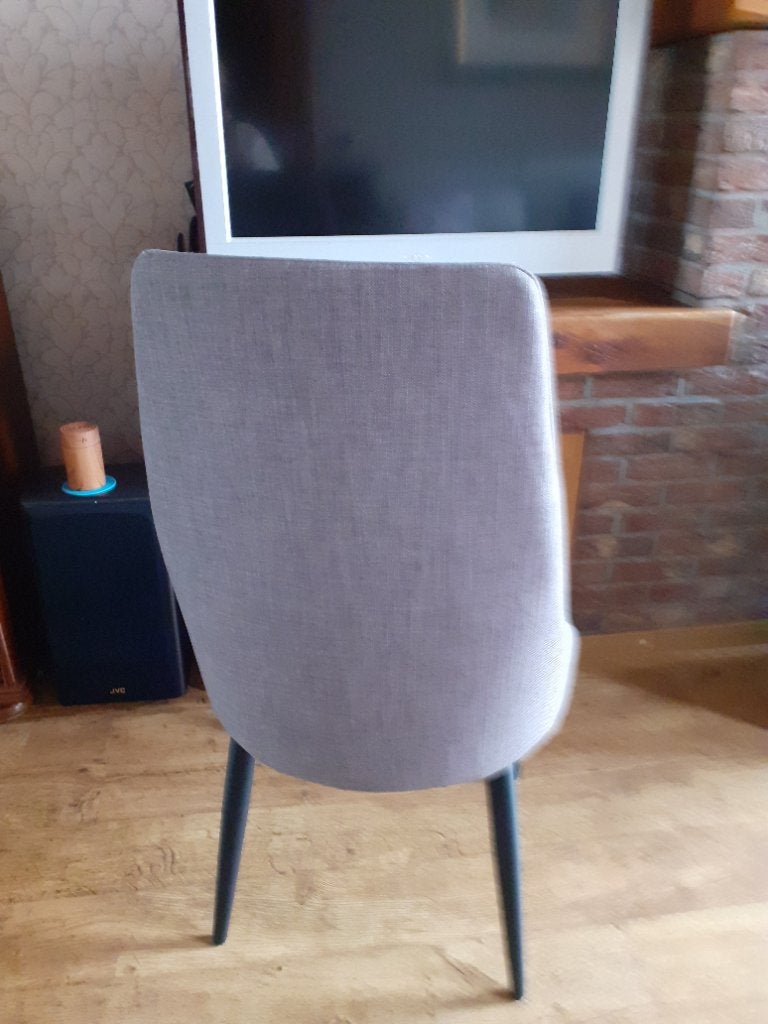 6 stoelen, Gris, Comme neuf, Enlèvement, Cinq, Six Chaises ou plus