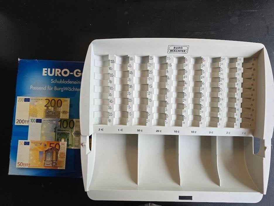 GELDLADE-inzet VOOR MUNTEN EN BRIEFJES, Zakelijke goederen, Ophalen of Verzenden