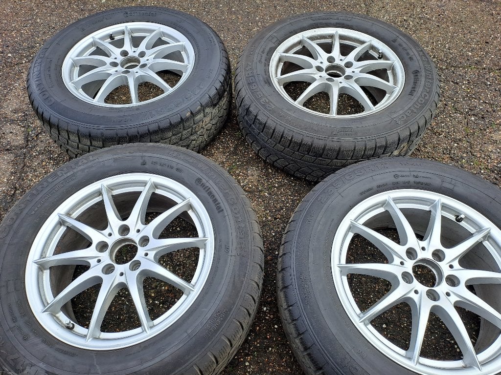 Mercedes (Ronal) 17" velgen (+winterband 4x4), Auto-onderdelen, Banden en Velgen, Ophalen, Gebruikt, Banden en Velgen, 17 inch