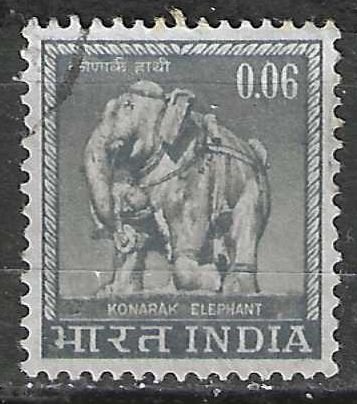 Inde 1965/1966 - Yvert 191 - Éléphant du XIIIe siècle (ST), Envoi, Affranchi