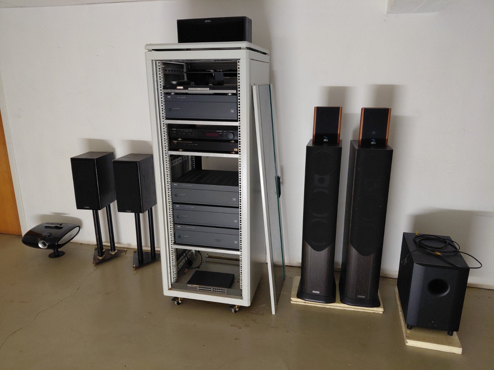 Home cinéma 7.1 vintage grand spectacle, 7.1-systeem, Gebruikt, 70 watt of meer, Dvd-speler