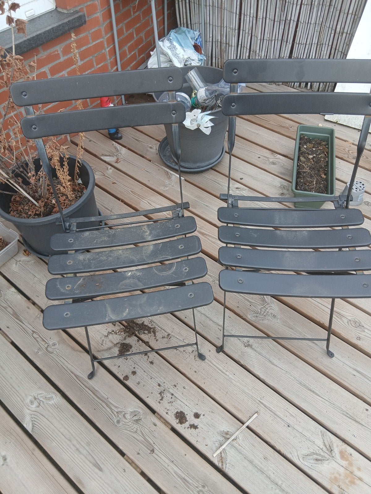 tras  stoelen in ijzer gratis, Ophalen