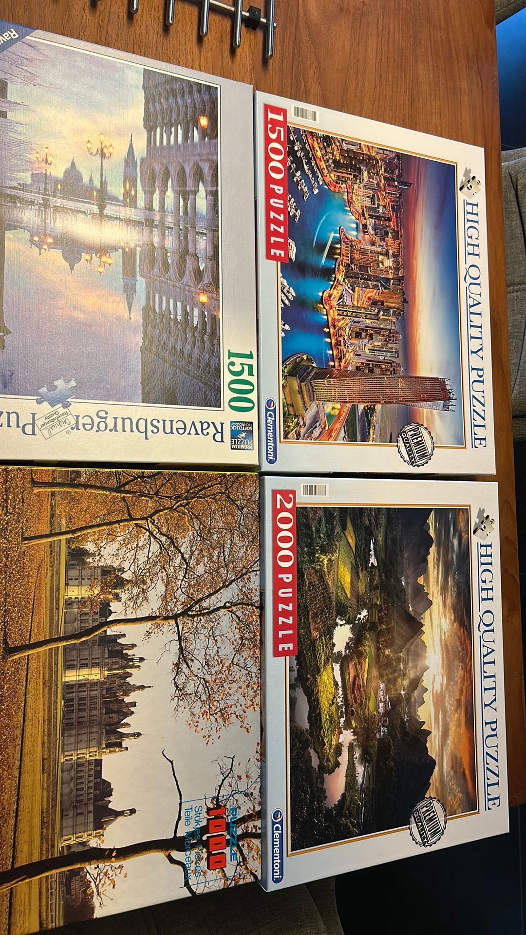 Lot de 4 puzzles +1000 pieces, Enlèvement, Comme neuf