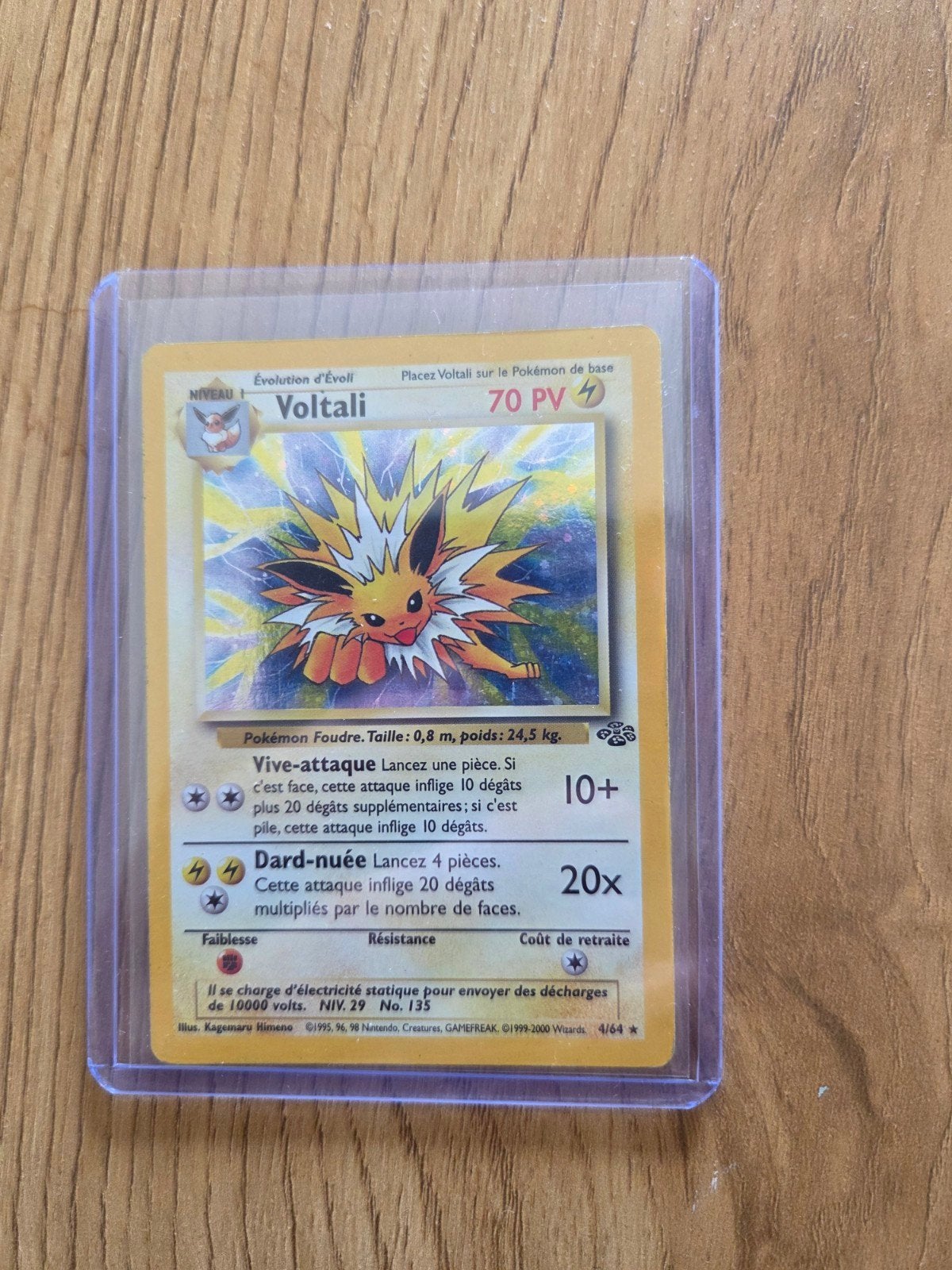 Pokemonkaart jungle 4/64 holo (FR), Ophalen, Zo goed als nieuw, Losse kaart, Foil