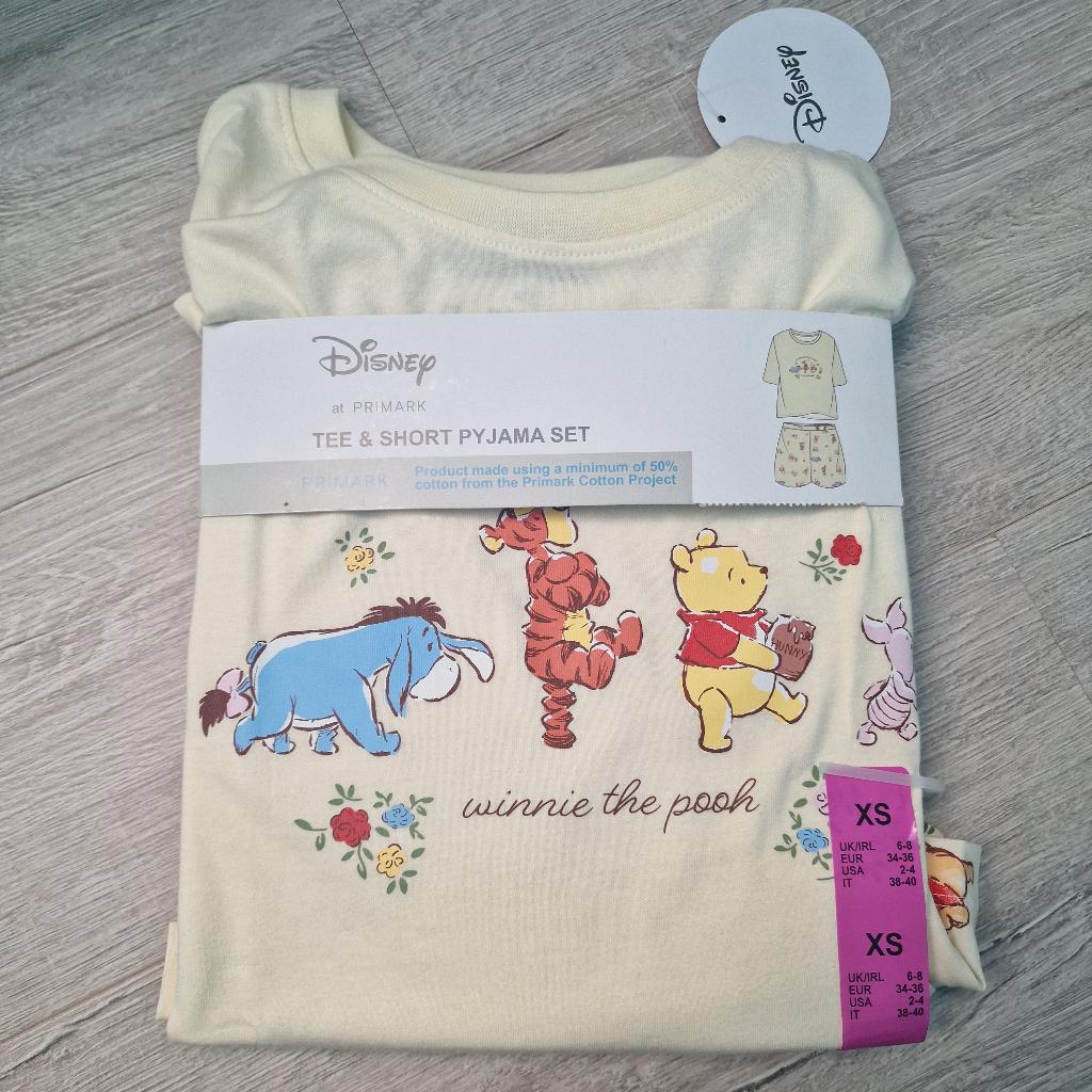 Gele zomer pyjama Winnie the Pooh XS, Kleding | Dames, Pyjama's, Primark, Ophalen of Verzenden, Nieuw, Maat 34 (XS) of kleiner