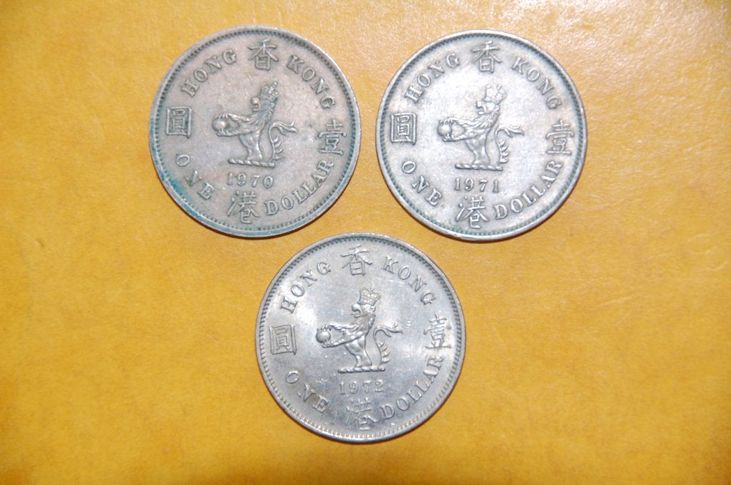 DOLLAR DE HONG KONG 1970/71/72, Envoi, Asie orientale, Série
