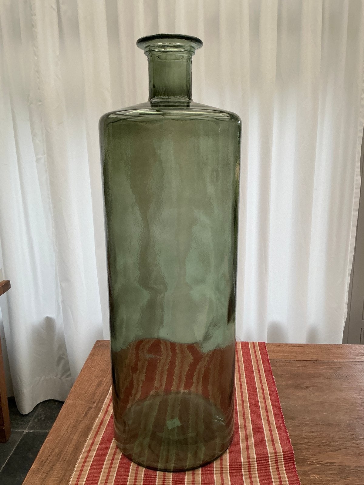 Extra grote vaas 75 m, Ophalen, Zo goed als nieuw, Geel, Glas