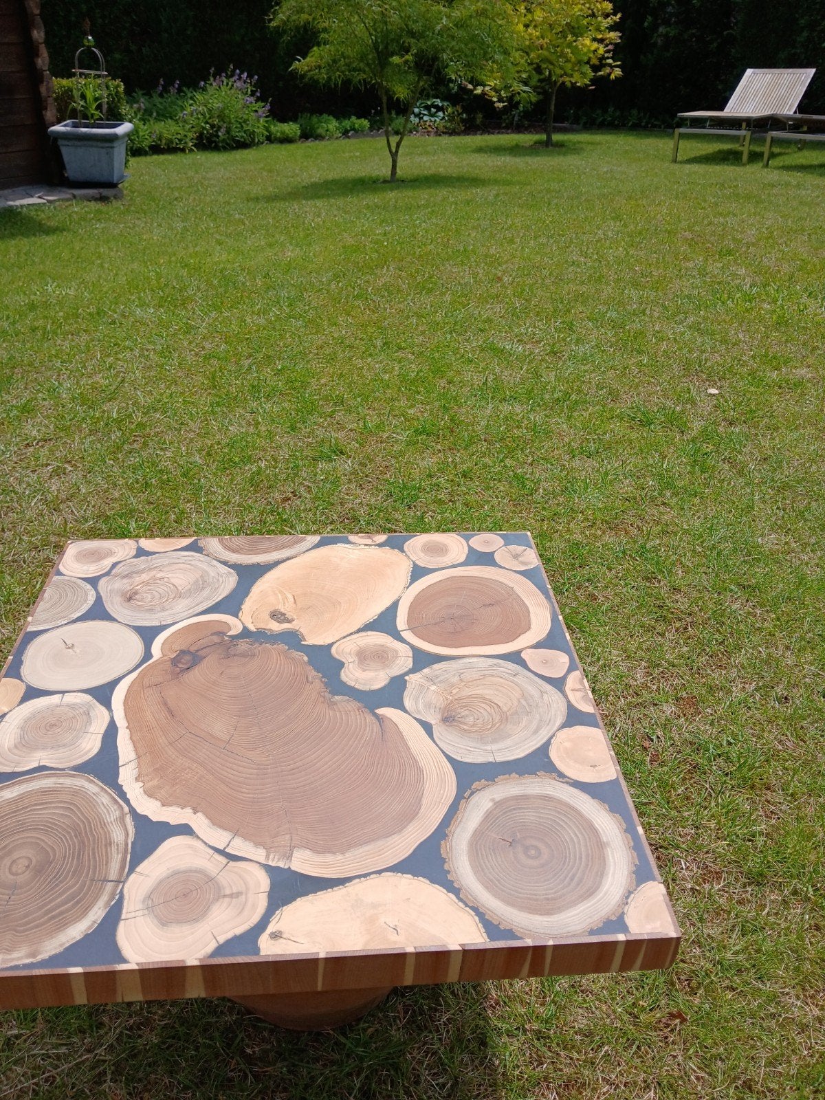 Tablette en bois précieux, Enlèvement ou Envoi, Moins de 55 cm, Bois, Carré
