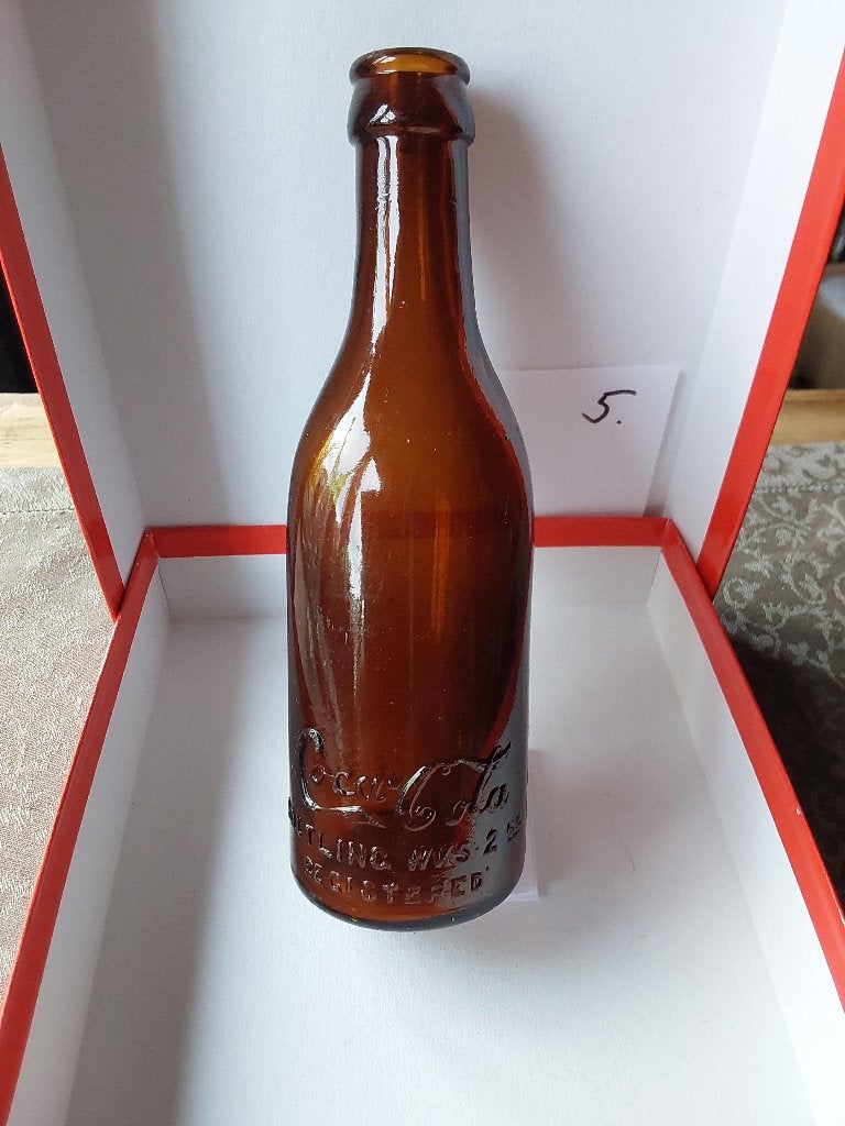 Coca-Cola Fles Straight Side Amber Louisville,KY, Verzamelen, Ophalen of Verzenden, Zo goed als nieuw