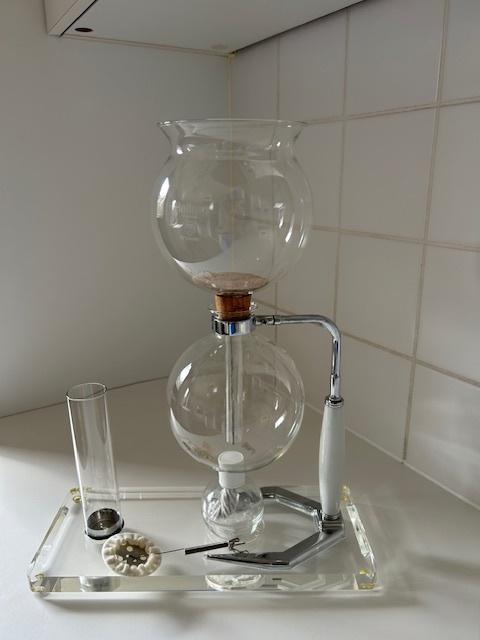 Glazen Percolator type Ambiorix, Elektronische apparatuur, Koffiezetapparaten, Ophalen, Zo goed als nieuw, Gemalen koffie
