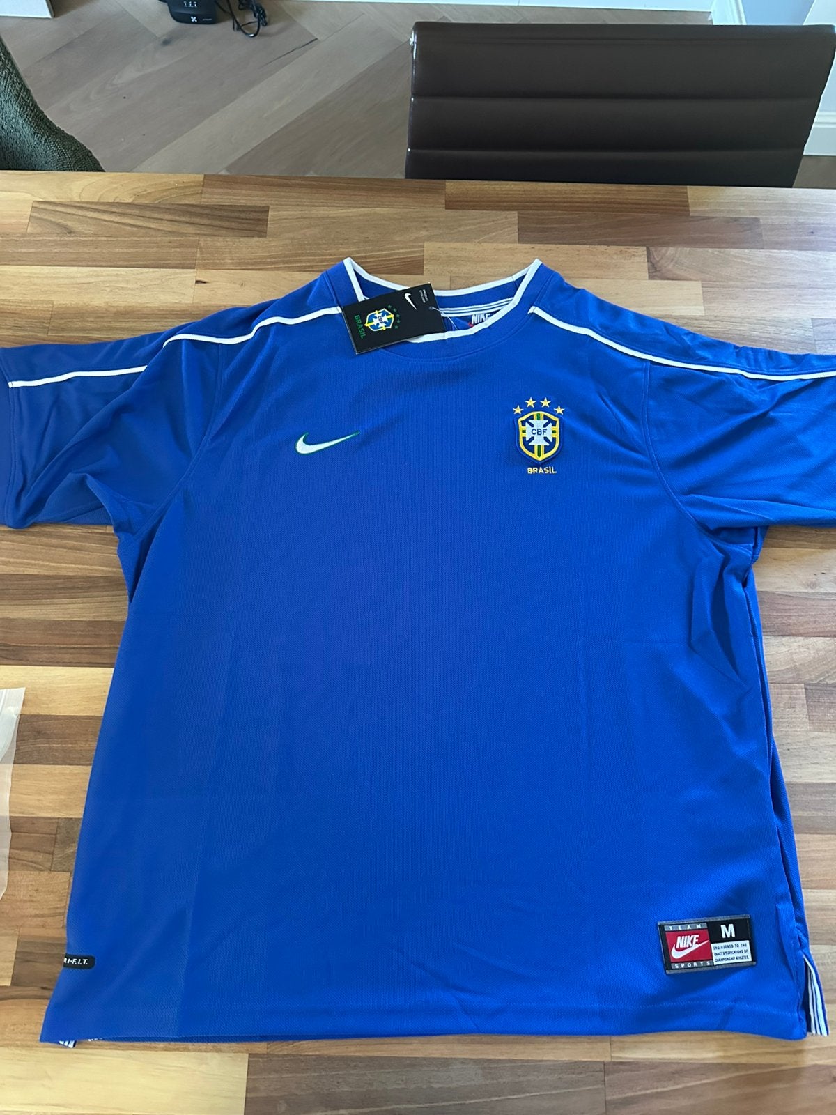 Vintage Brazil 1998 jersey, Maat M, Verzenden, Zo goed als nieuw, Shirt