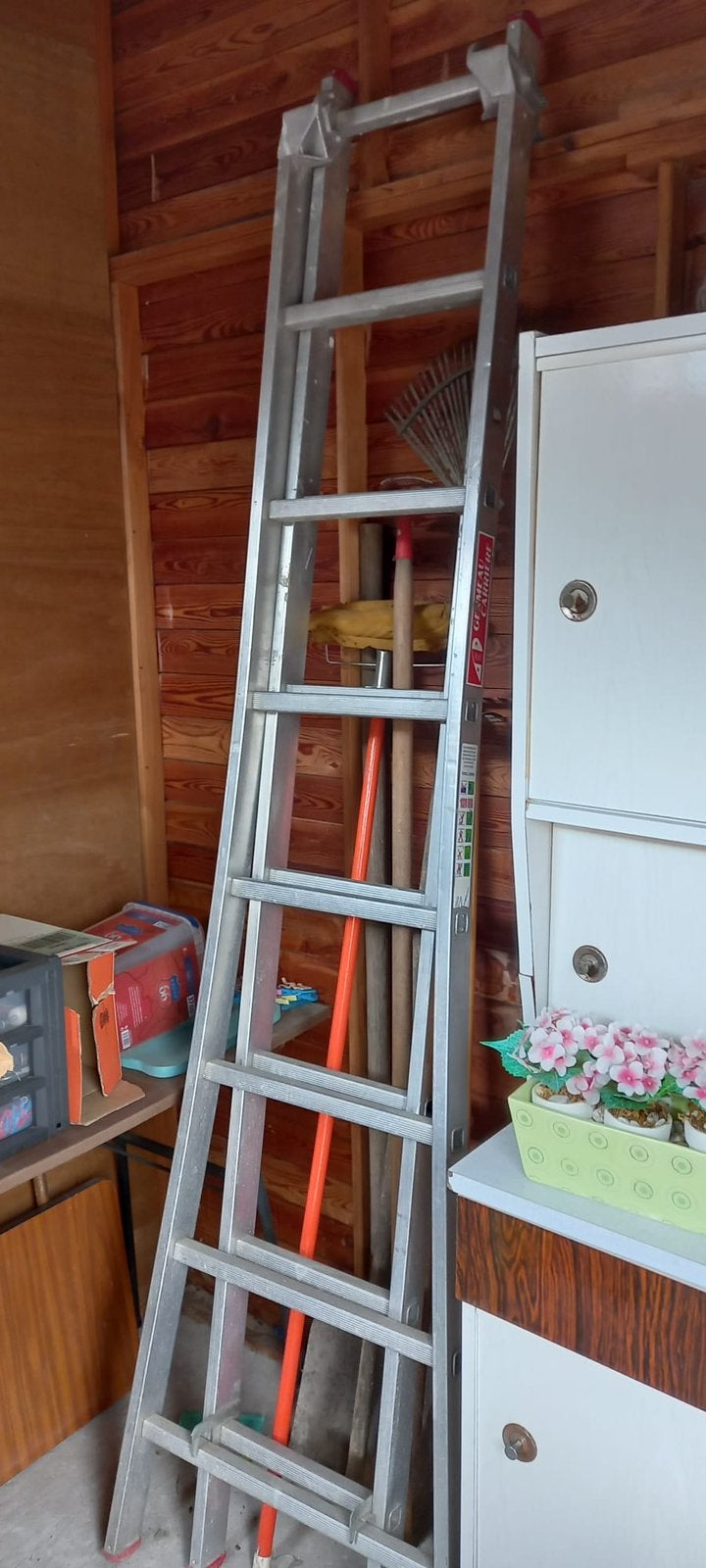Uitschuifbare ladder van Germeau Carriere, Ophalen, Gebruikt, Ladder
