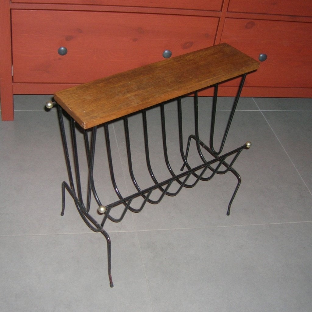 Vintage krantenrek, Maison & Meubles, Accessoires pour la Maison | Porte-journaux & Porte-revues, Enlèvement, Utilisé
