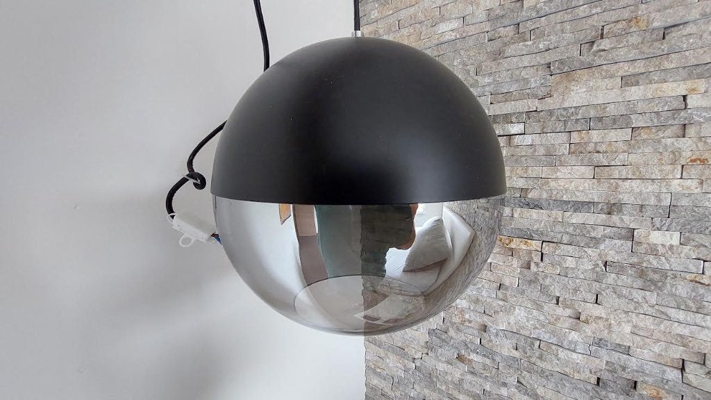 Retro space age Hanglamp, Enlèvement, Comme neuf, Verre, Retro