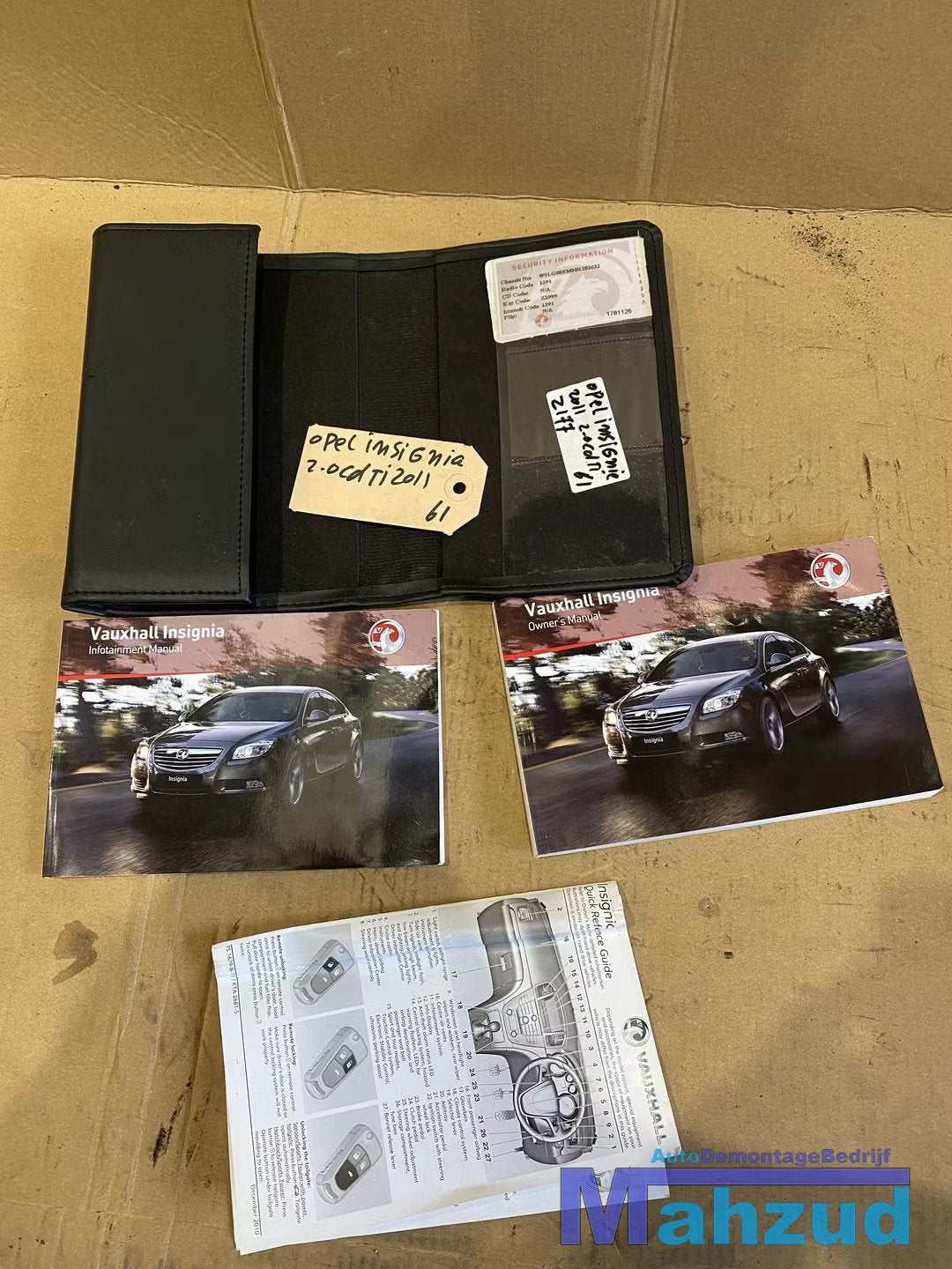 OPEL INSIGNIA A Instructieboekje onderhoudsboek handleiding, Fabrikant BV, Gebruikt, Info@fabrikant.eu, Fabrikantstraat 1
1000 AA  Amsterdam, NL