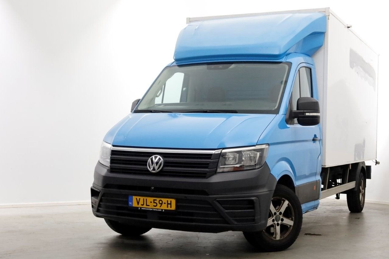 Volkswagen Crafter 35 2.0 TDI E6 Bakwagen met achterdeuren 2, Auto's, Blauw, Bedrijf, Onderhoudsboekje, Te koop