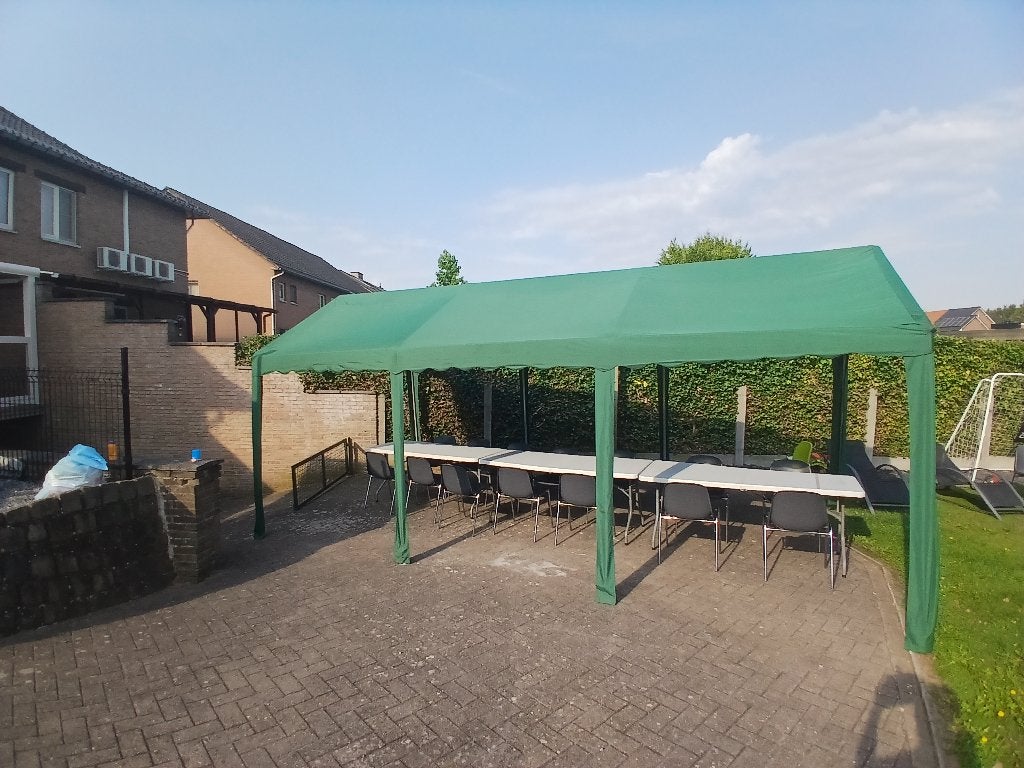 Te huur tent, Ophalen