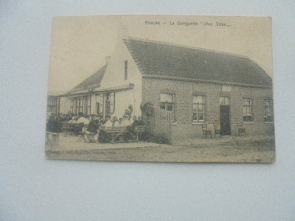 knocke - chez siska, Verzenden, 1920 tot 1940, Gelopen, West-Vlaanderen