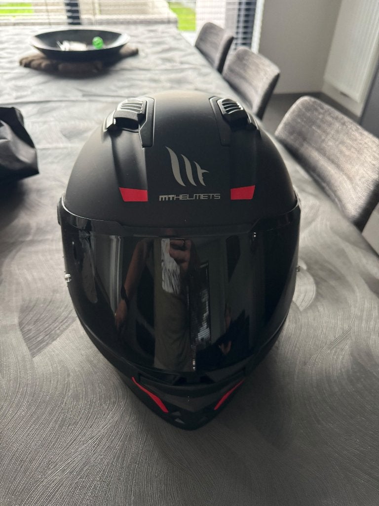 Zwarte helm MT Helmets xl, Motoren, Ophalen, Heren, XL, Overige typen