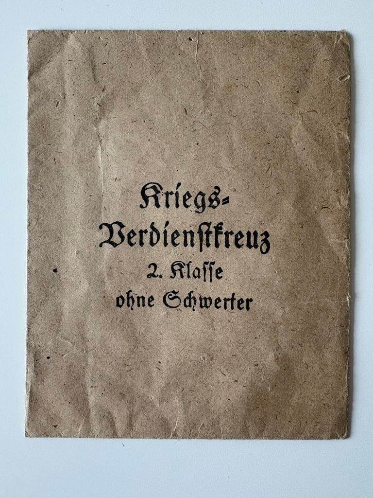 WW2 enveloppe pour medialle allemande, Collections, Objets militaires | Seconde Guerre mondiale, Enlèvement ou Envoi