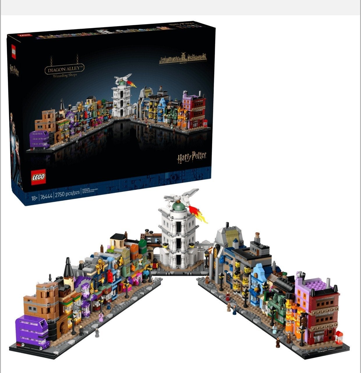 LEGO Harry Potter - Diagon Alley (76444), Ophalen of Verzenden, Inclusief minifiguren, Lego, Harry Potter
