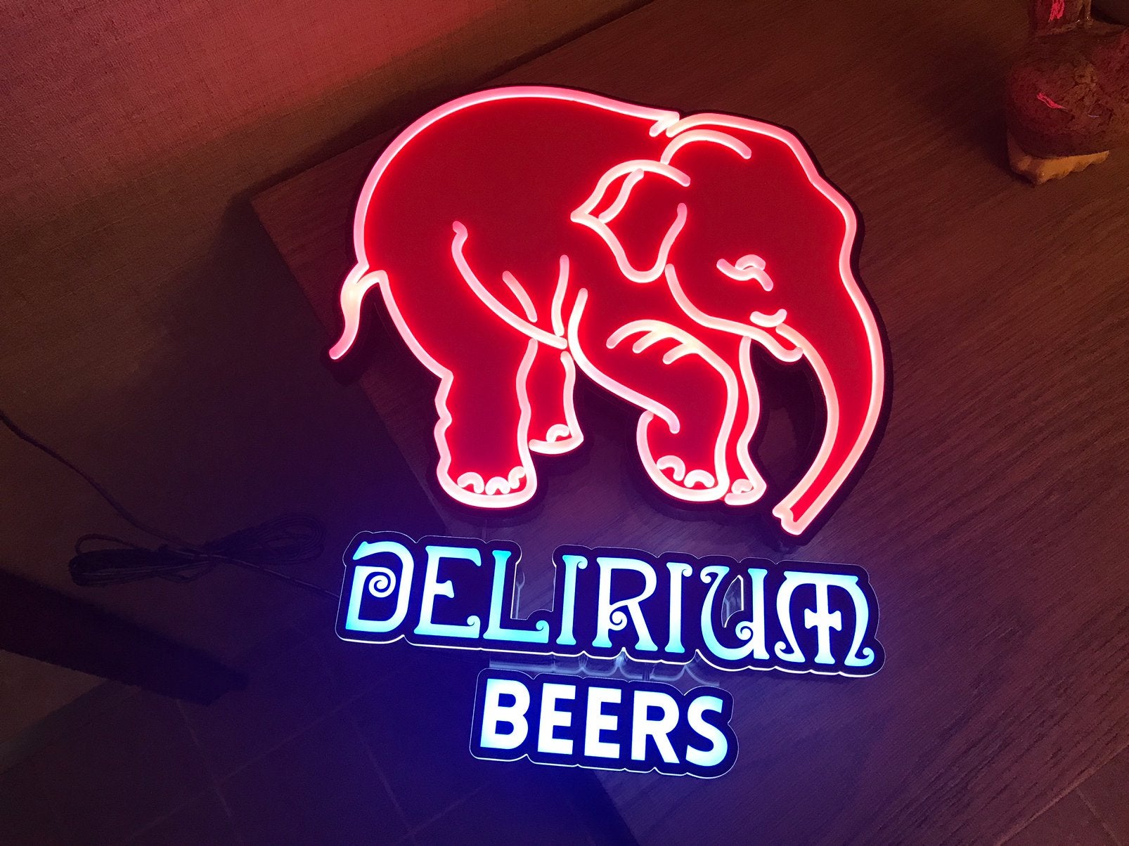 Publicité LED originale Delirium, Collections, Enlèvement ou Envoi, Neuf, Table lumineuse ou lampe (néon)