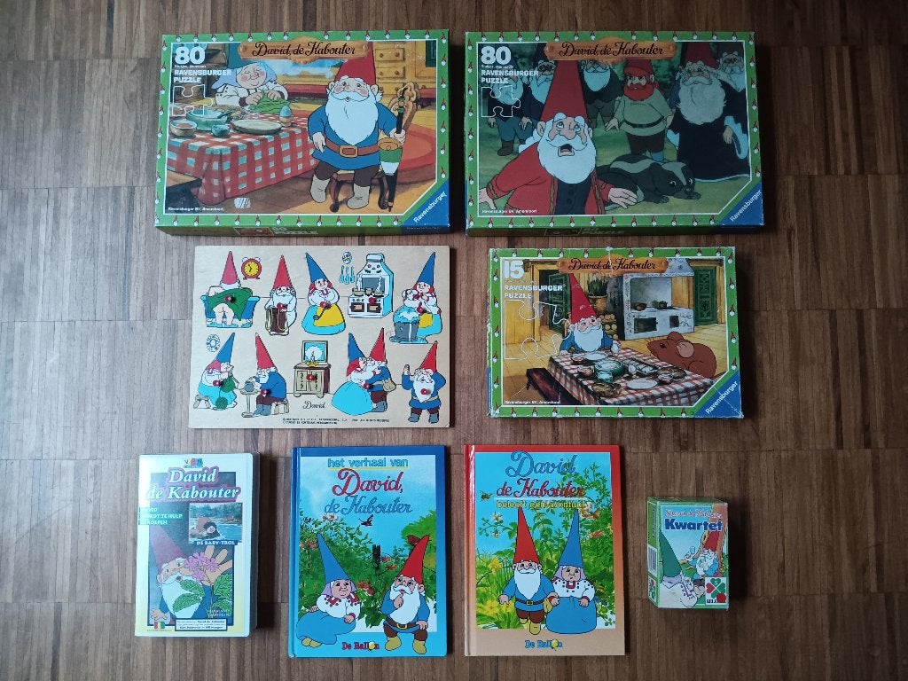 Set David de Kabouter, jaren 80, Verzamelen, Speelgoed, Ophalen of Verzenden, Gebruikt