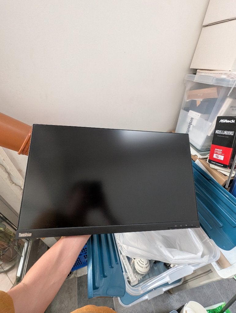 Lenovo ThinkVision P24h-20 (zonder statief), Ophalen, IPS, Zo goed als nieuw, Quad HD (2K)