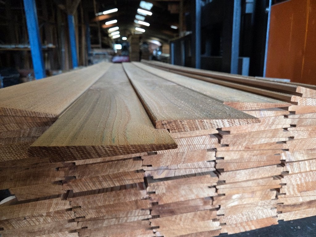 Parties de rhubarbe suédoise Western Red Cedar - 7,50 €/m1, Jardin & Terrasse, Enlèvement ou Envoi, Neuf, 250 cm ou plus, Planches