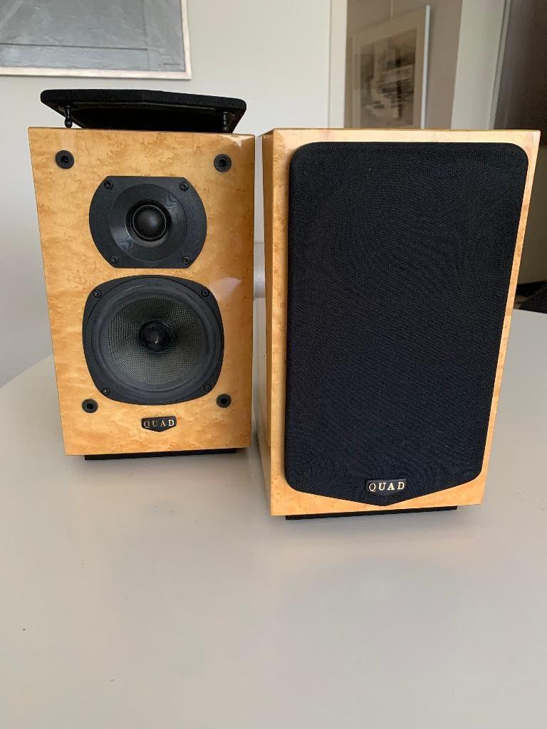 QUAD 77-11L speakers, Audio, Tv en Foto, Luidsprekerboxen, Zo goed als nieuw, 60 tot 120 watt, Front, Rear of Stereo speakers