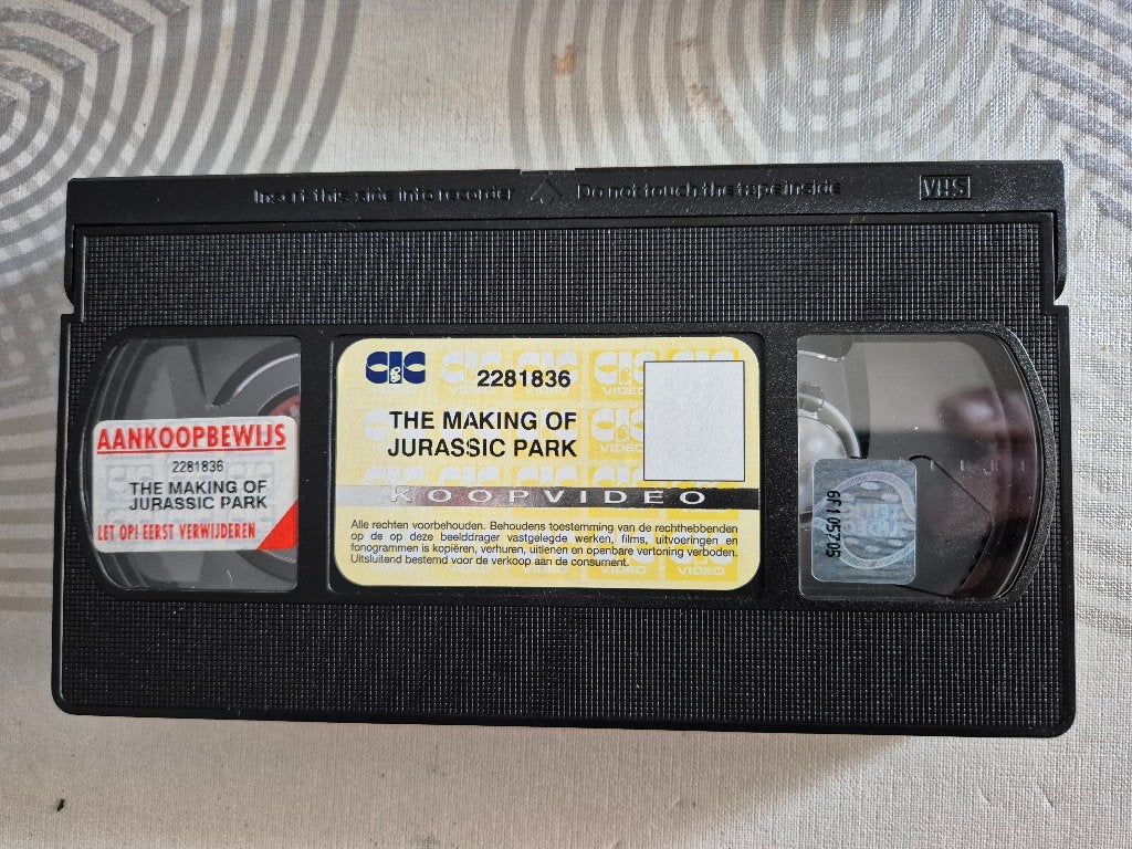 La création de Jurassic Park, Enlèvement ou Envoi, Anglais, Tous les âges, VHS