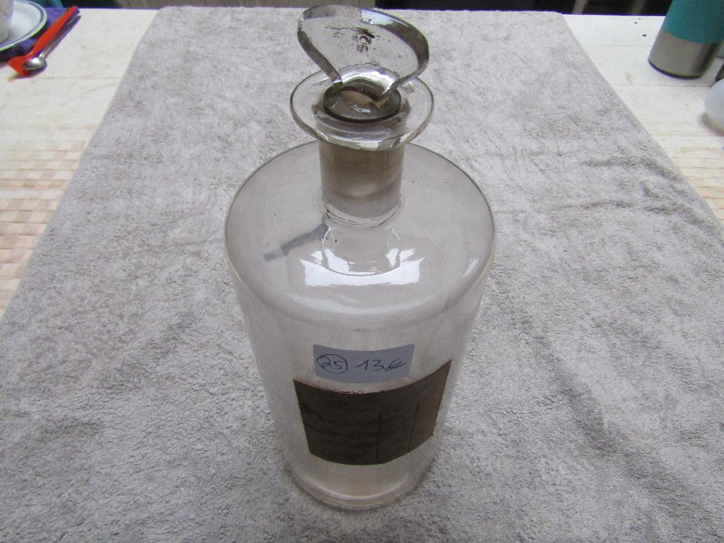Transparante pot van geblazen glas, H30-DF12-DG5, 1650 g., Ophalen of Verzenden