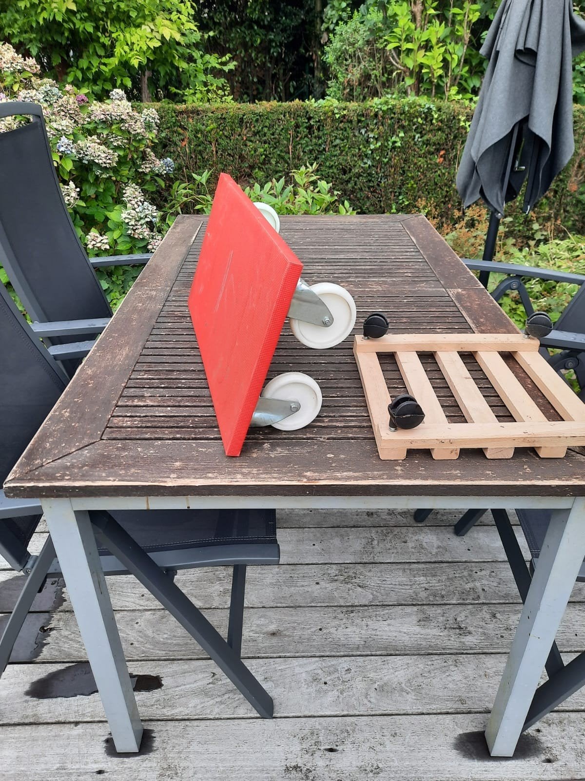 verhuistablet, Tuin en Terras, Tuintafels, Ophalen, Hout