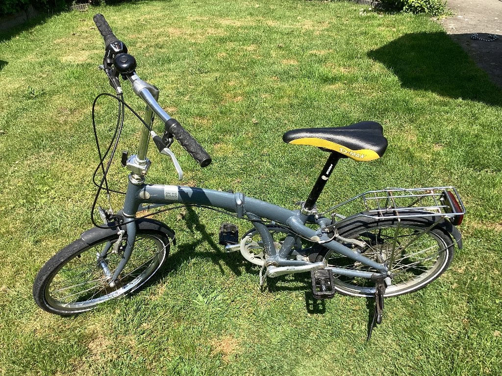 Plooifiets, Fietsen en Brommers, Fietsen | Vouwfietsen, Gebruikt, Overige merken, Totaal opvouwbaar, Velgrem, Versnellingen, Ophalen