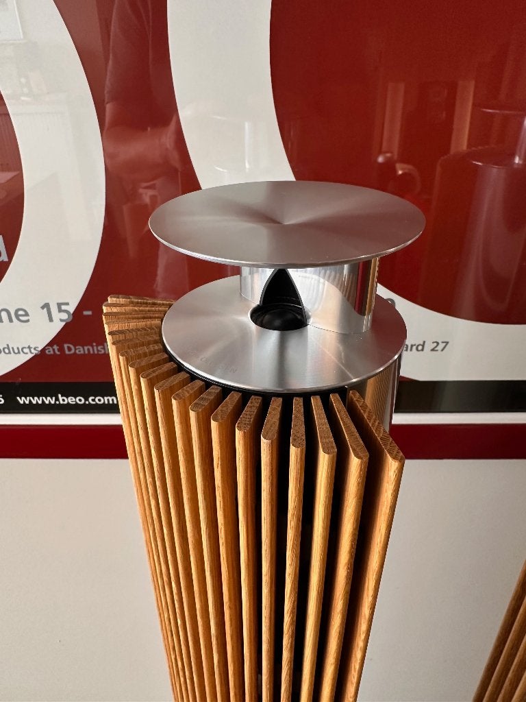 Bang & Olufsen Beolab 18 Alu/Silver met Oak lamellen - B&O, TV, Hi-fi & Vidéo, Enceintes, Compatible son surround/home cinéma