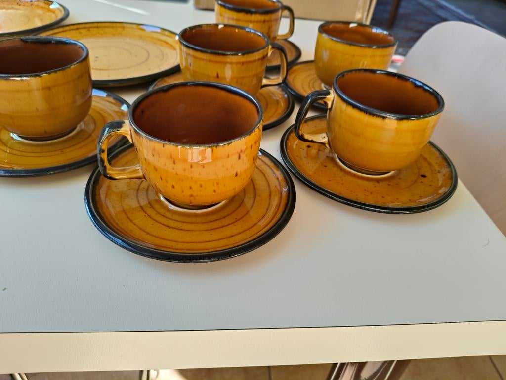 Koffieservies Boch Palma, Ophalen, Zo goed als nieuw, Kop(pen) en/of Schotel(s)