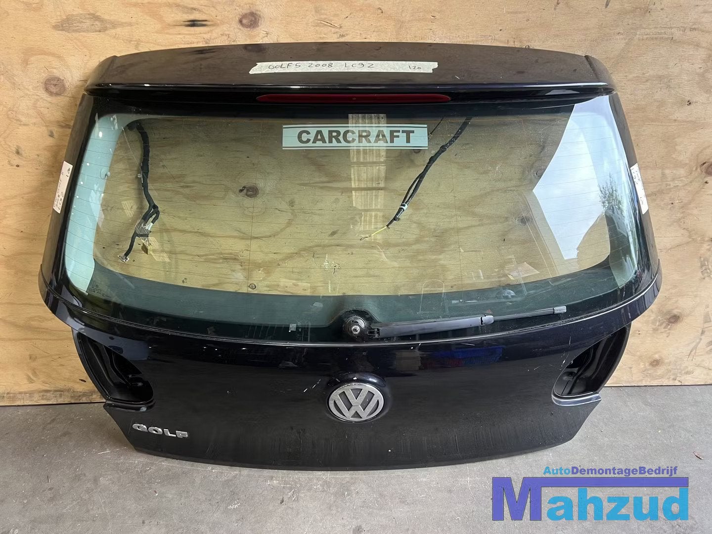 VW GOLF 5 Zwart LC9Z Achterklep 2003-2009, Gebruikt, Volkswagen AG, Vw@volkswagen.de, Achter