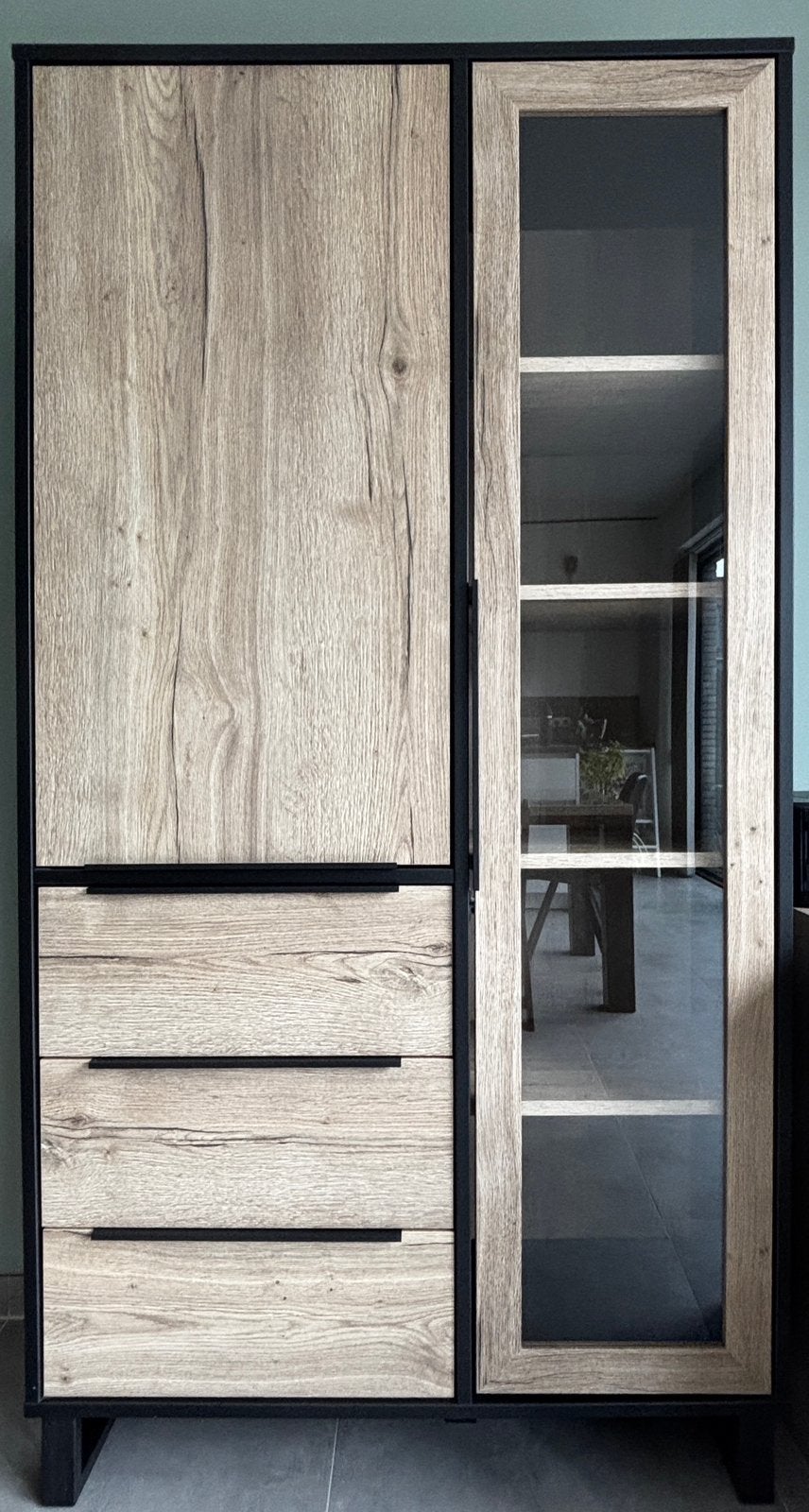 Barkast, Huis en Inrichting, Kasten | Buffetkasten, Ophalen, Glas, Zo goed als nieuw, 150 tot 200 cm