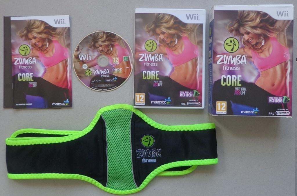 Zumba Fitness Core + Riem voor de Nintendo Wii Compleet, Games en Spelcomputers, Ophalen of Verzenden, Zo goed als nieuw