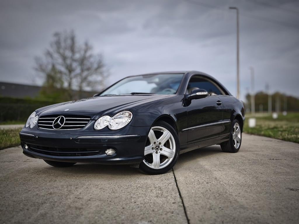 Mercedes-benz clk200 coupe avantgarde automaat, Auto's, Automaat, Zetelverwarming, Blauw, Bedrijf