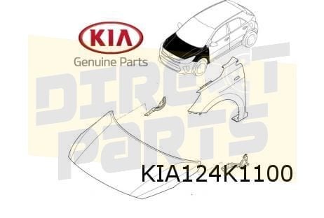 Kia Stonic (10/17-9/20) motorkap (te spuiten) Origineel! 664, Neuf, Kia, -, -
