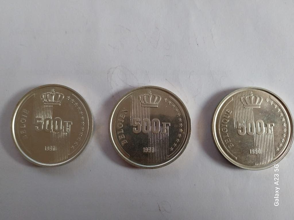 500 BEF Boudewijn zilver, Enlèvement ou Envoi, Argent, Série, Argent
