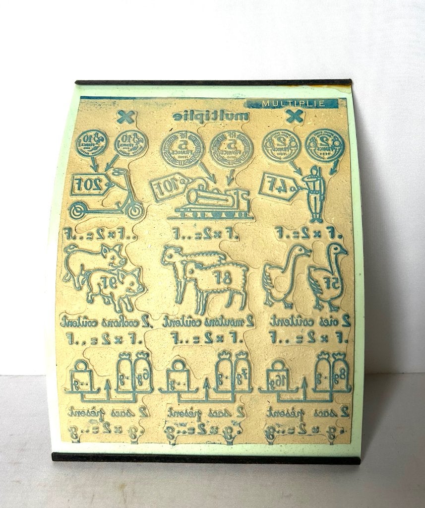 oude Stempel franse schoolplaat, Antiek en Kunst, Ophalen of Verzenden