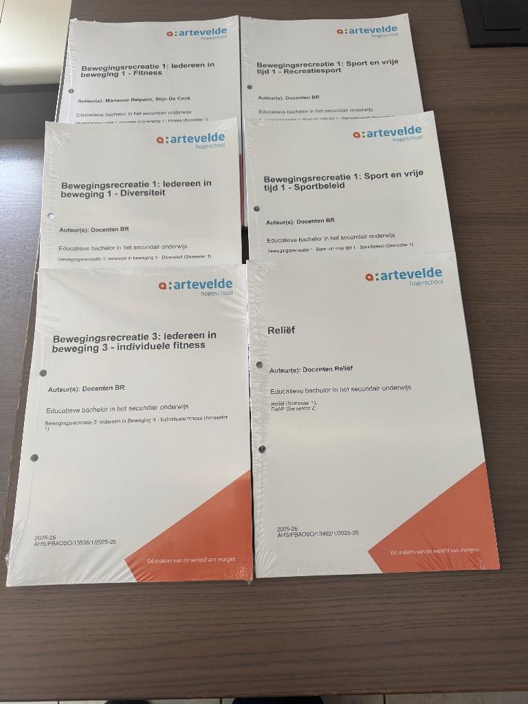 Bewegingsrecreatie (6 boeken) Artevelde, Boeken, Studieboeken en Cursussen, Ophalen of Verzenden, Nieuw, Hogeschool