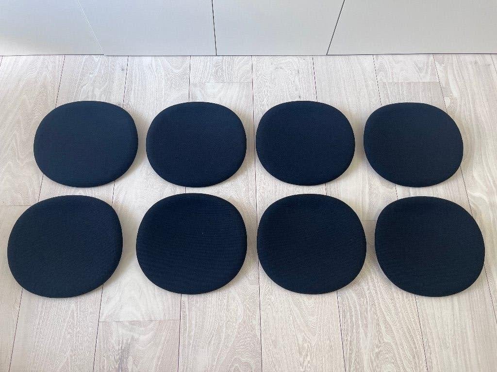 Zitkussens voor Vitra Eames wire chair DKR5 (set van 8), Huis en Inrichting, Stoelen, Nieuw, Vijf, Zes of meer stoelen, Stof, Zwart