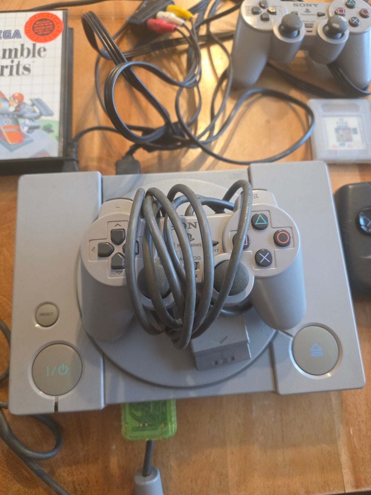 Lot rétro PS1 + SEGA Master System II + Game Gear + jeux, Enlèvement ou Envoi, Utilisé, Avec 1 manette, Avec jeux