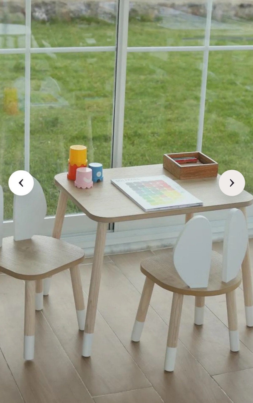 Table et chaises bois naturel (marque Cozy), Maison & Meubles, Enlèvement ou Envoi, Neuf