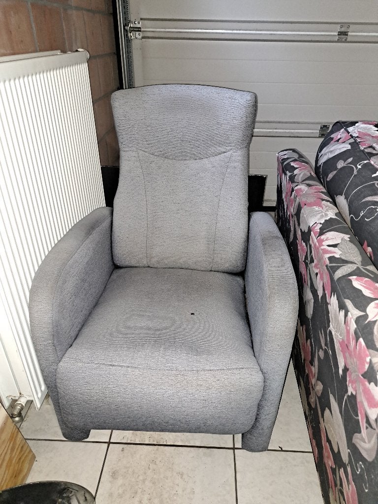 Gratis zetel, Huis en Inrichting, Zetels | Zetels, Ophalen, Gebruikt, Eenpersoons, Rechte bank