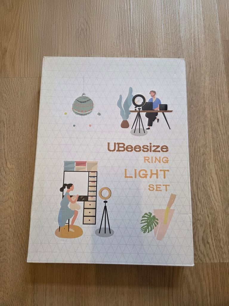 UBeesize Ring Light 12” met statief – nieuwstaat – compleet, Ophalen
