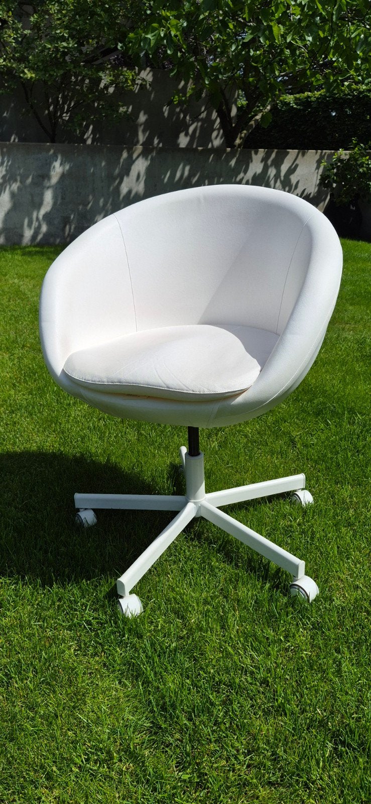 Bureaustoel Ikea (Skruvsta), Maison & Meubles, Enlèvement, Blanc, Chaise de bureau